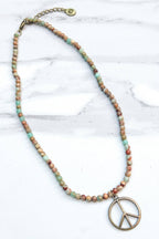 Peace Imperial Jasper Necklace