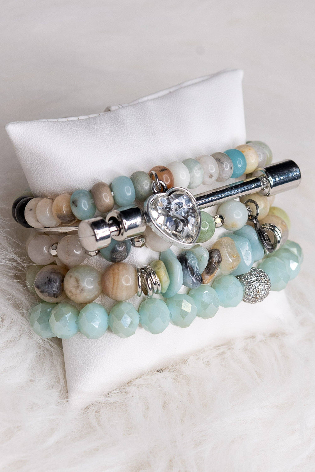 Cora Bracelet Set Amazonite