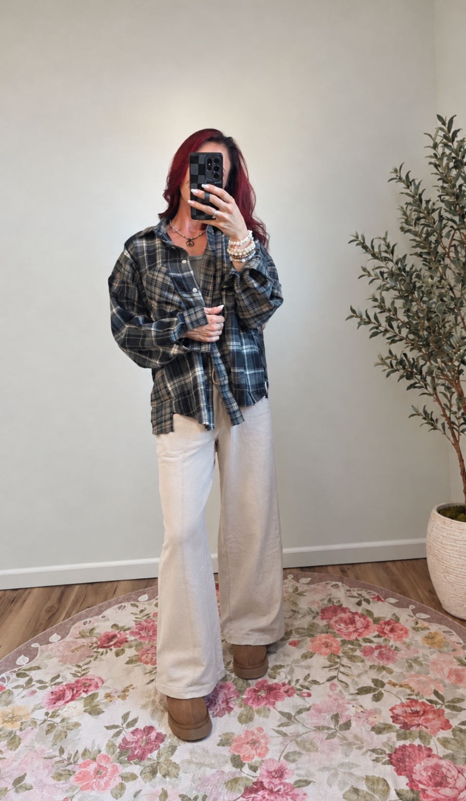Rustic Rose Flannel
