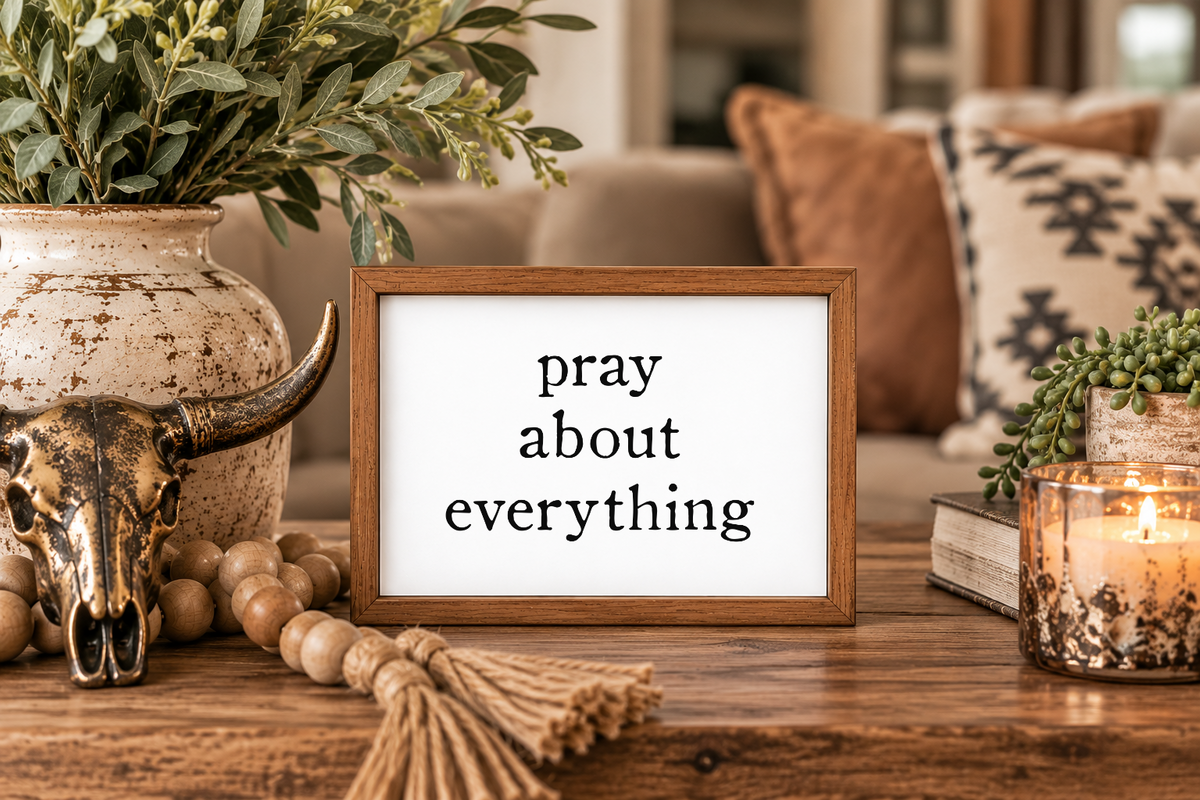 Pray About Everything Mini 5x7