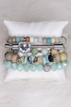 Cora Bracelet Set Amazonite