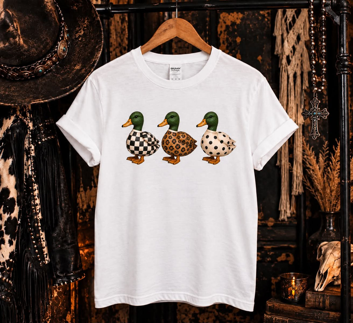 Three little ducks white